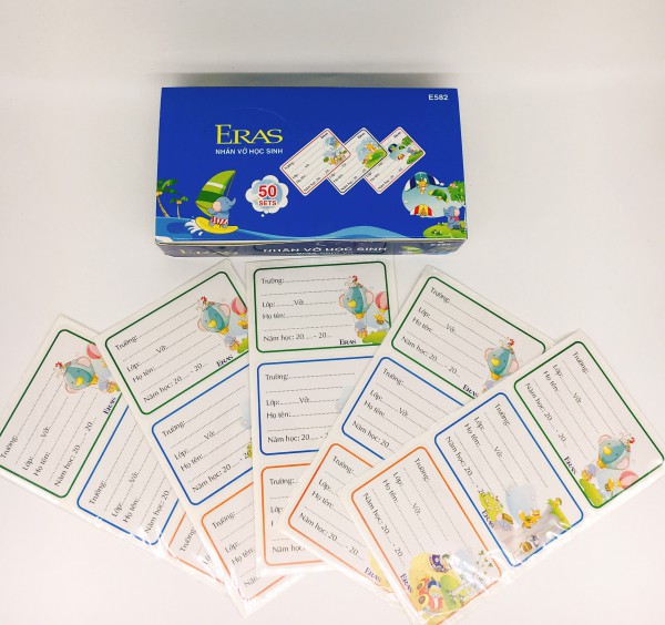 Nhãn vở to E582