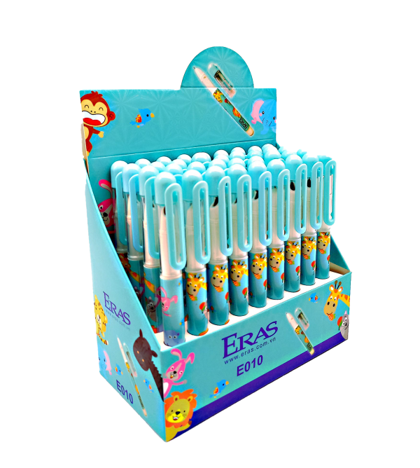 Bút máy kim tinh ngòi trơn có đầu tẩy E010