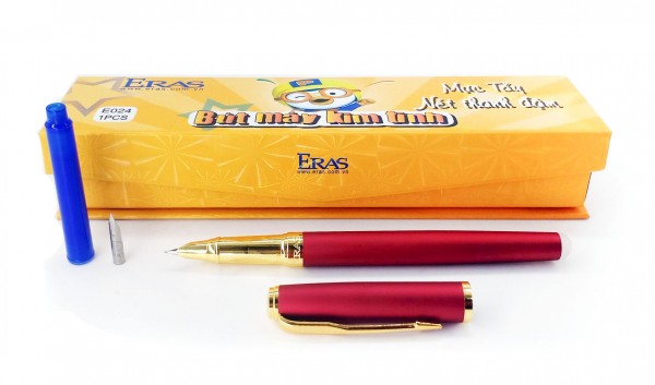 Bút máy kim tinh ngòi mài, có đầu tẩy E024